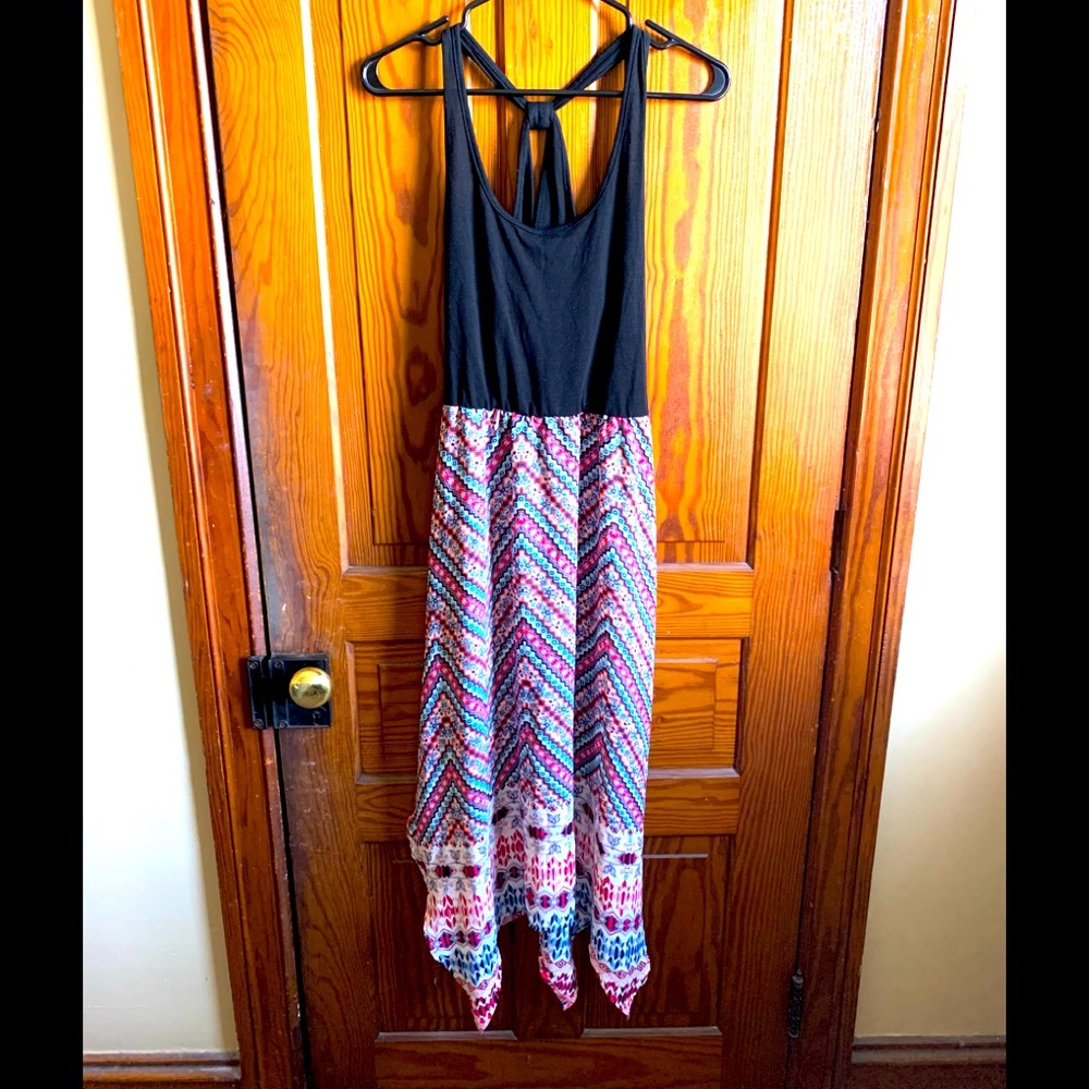 Joe B Sleeveless Dress Black/pink size L